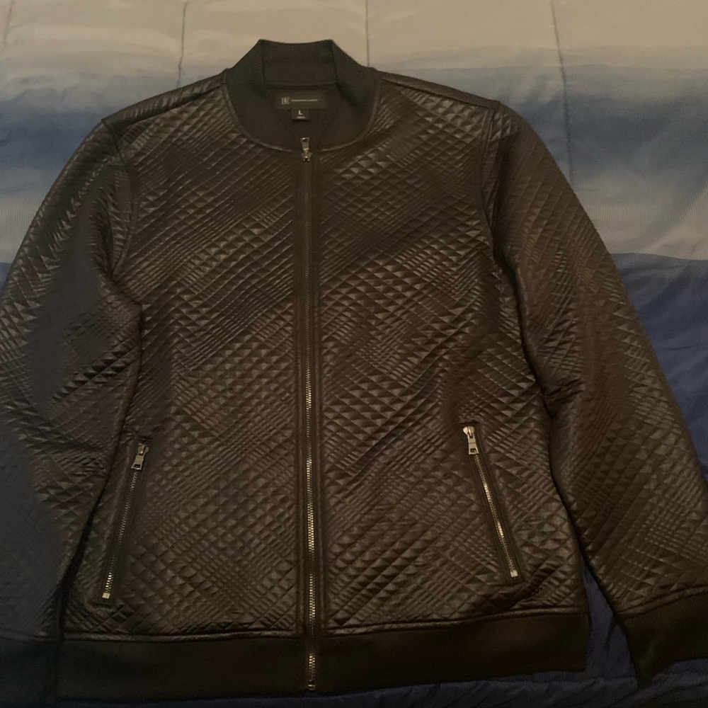 Men’s Black Faux Leather Jacket